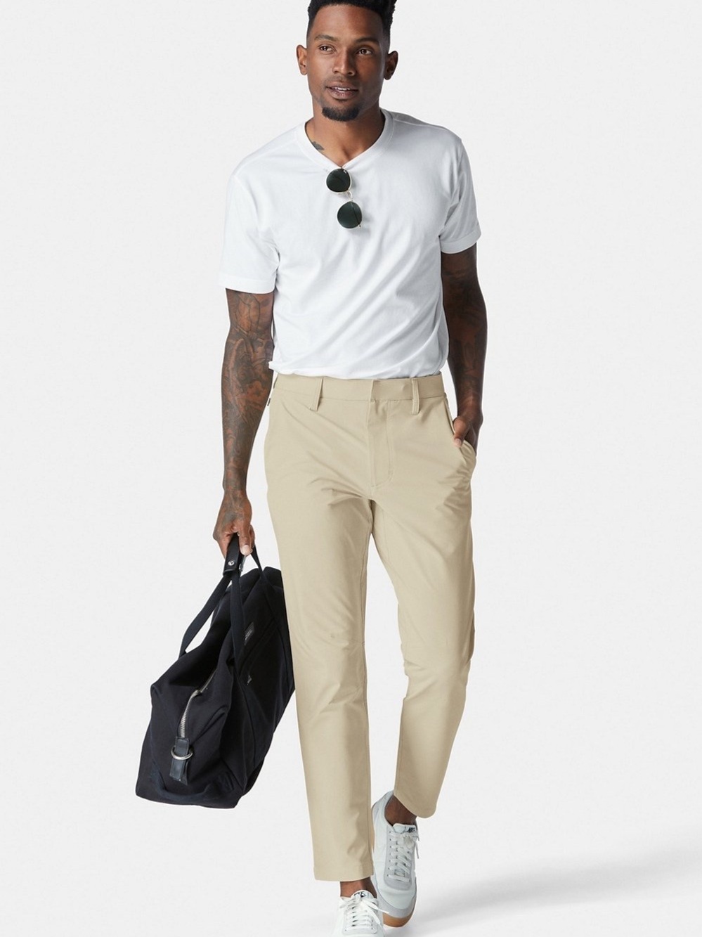 Fabletic The Only Pant Men's Classic Chino Pants in Khaki Size XL